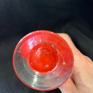 23862952 - MCM RUFFLE EDGE  RED VASE